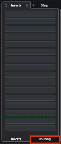 Click on Routing (from bottom tabs)